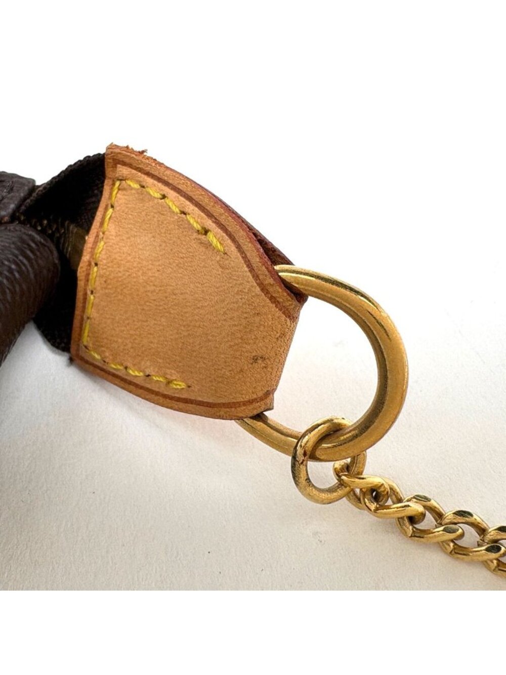 Louis Vuitton Mini Pochette Makeup Cosmetics Pouch Monogram Brown - Picture 6 of 7